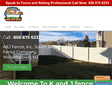 Tablet Screenshot of kandjfence.com
